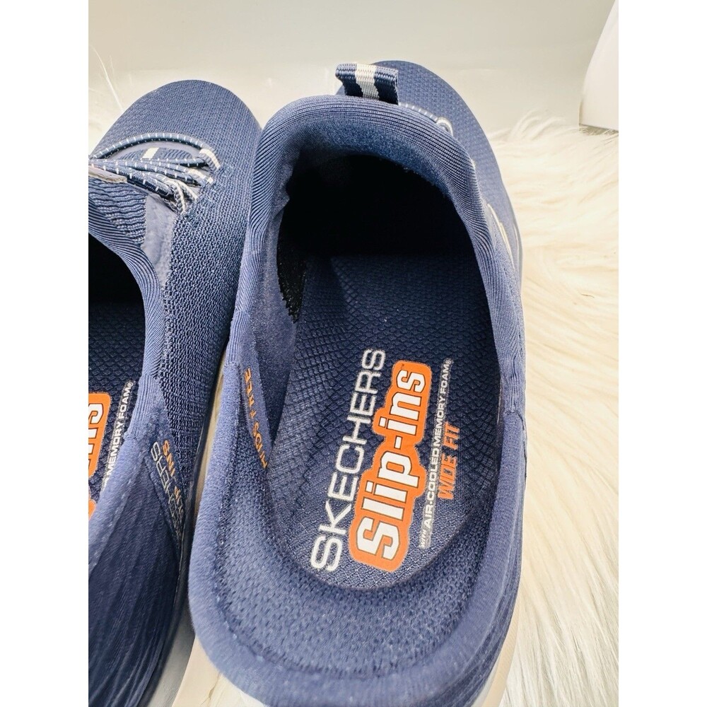 Skechers Men Slip-ins: Summits - High Range Men’s 7 Wide Navy Blue Excellent - Picture 8 of 10